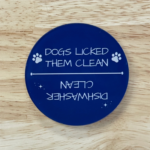 Dogs Licked Them Clean Dishwasher Magnet